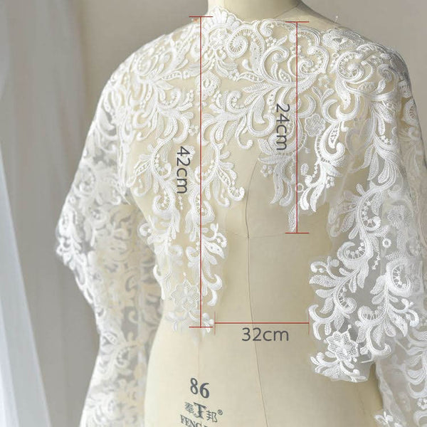 Embroidered Lace Trim: Elegant Bridal Wedding Decoration