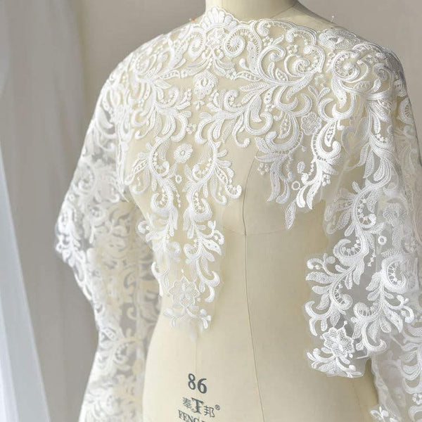 Embroidered Lace Trim: Elegant Bridal Wedding Decoration