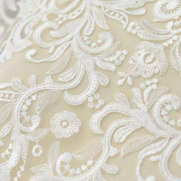 Embroidered Lace Trim: Elegant Bridal Wedding Decoration