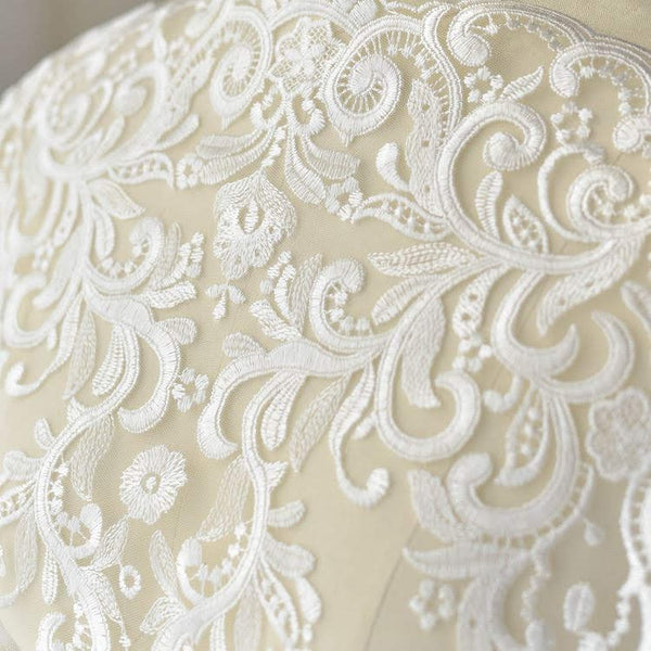 Embroidered Lace Trim: Elegant Bridal Wedding Decoration