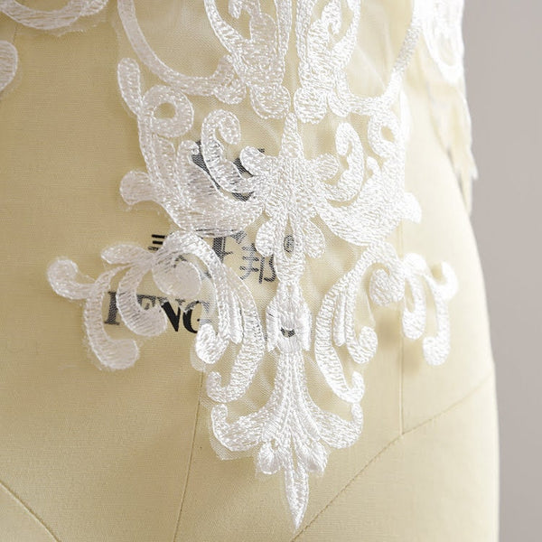 Bridal Lace Trim: Elegant Floral Scalloped Wedding Embellishments