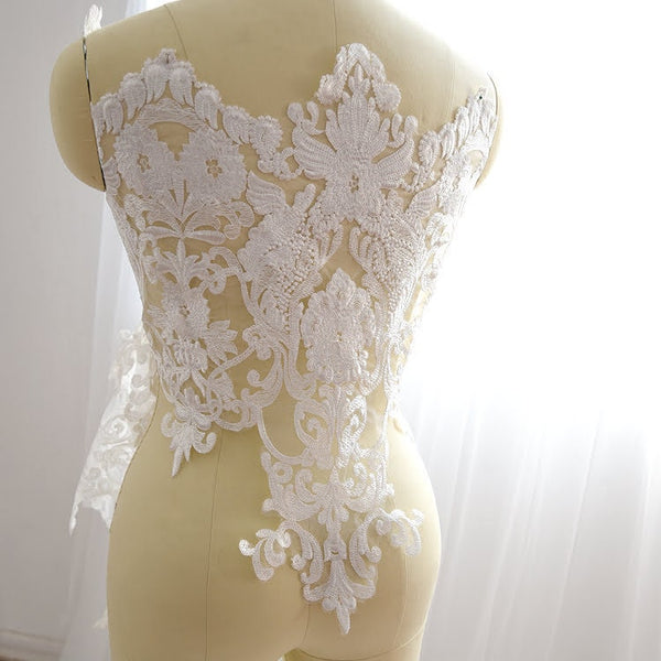 Bridal Lace Trim: Elegant Floral Scalloped Wedding Embellishments
