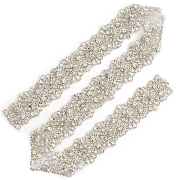 Bridal Rhinestone Trim: Sparkling Wedding Sash Belt Embellishment