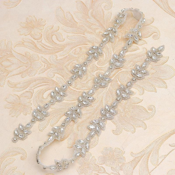 Rhinestone Bridal Trim: Sparkling Crystal Banding, Wedding Gown Embellishment
