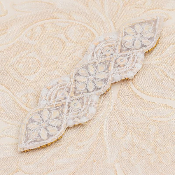 Rhinestone Bridal Applique: Iron-On Patch for Wedding Dress