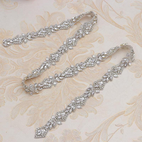 Sparkling Rhinestone Trim: Bridal Dress Crystal Banding