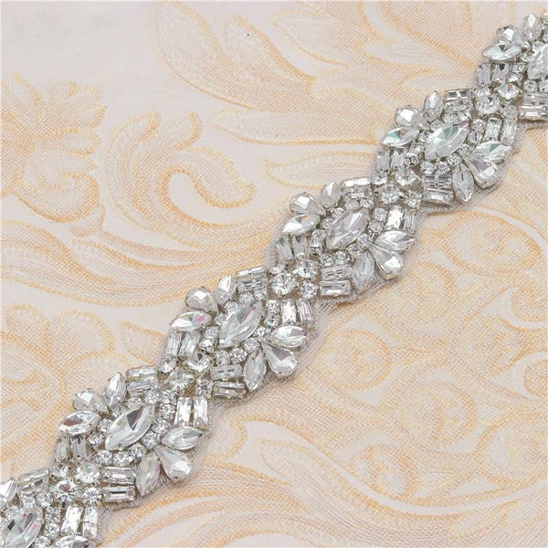 Rhinestone Bridal Dress Belt Trim: Elegant Wedding Accessory