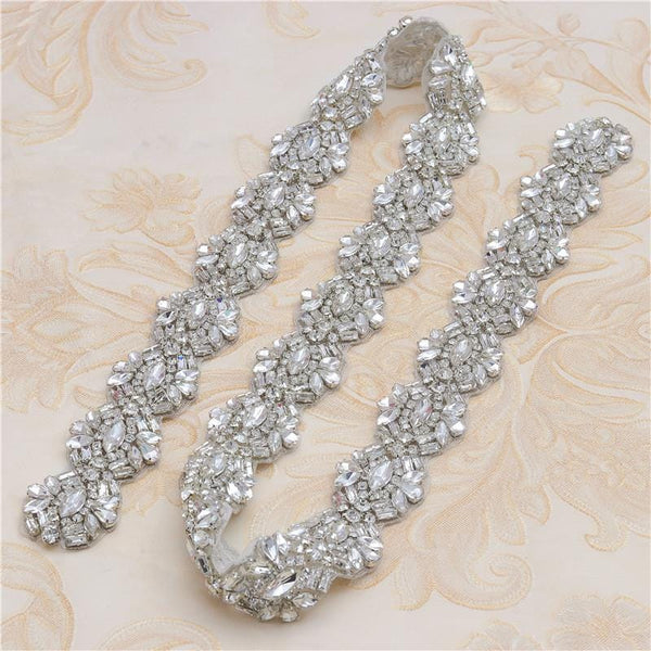 Rhinestone Bridal Dress Belt Trim: Elegant Wedding Accessory