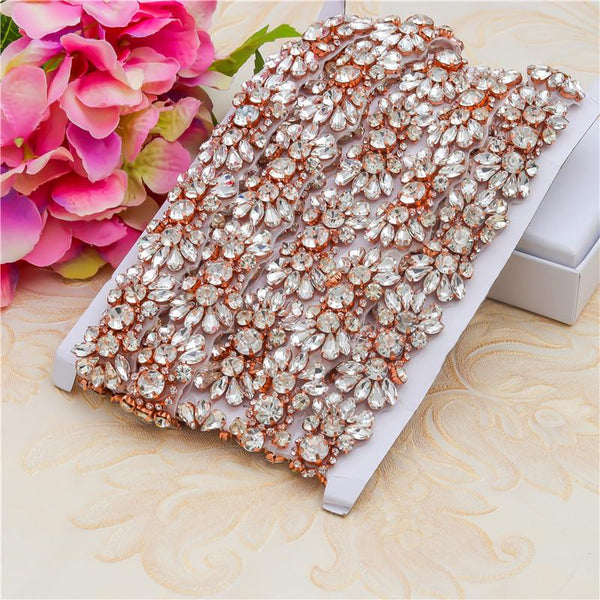 Sparkling Rhinestone Trim: Bridal Dress Crystal Banding