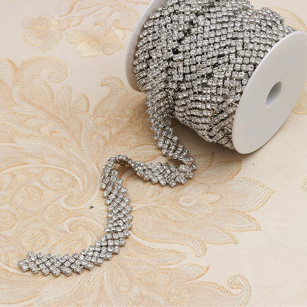 Rhinestone Bridal Dress Trim: Sparkling Wedding Sash Accessory