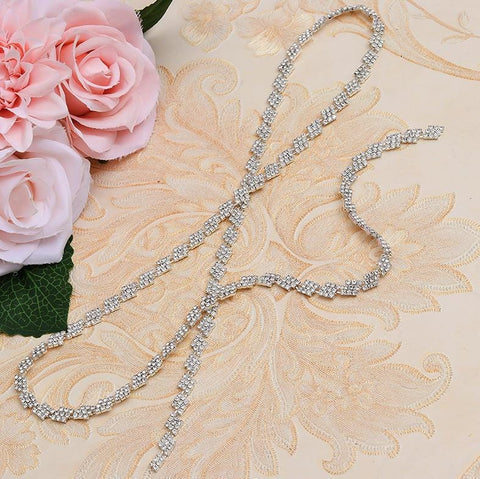 Sparkling Rhinestone Trim: Bridal Dress Crystal Banding