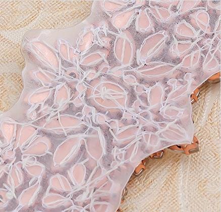 Rhinestone Bridal Applique: Iron-On Patch for Wedding Dress
