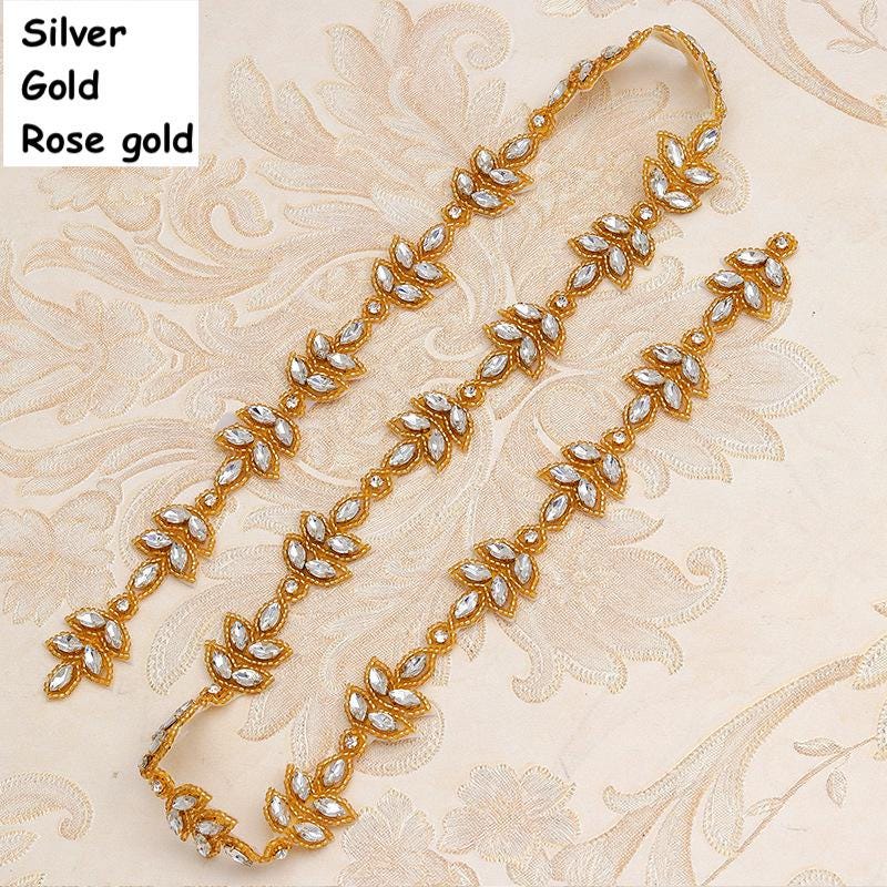 Rhinestone Bridal Trim: Sparkling Crystal Banding, Wedding Gown Embellishment