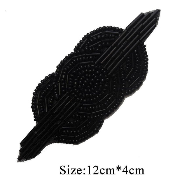 Rhinestone Bridal Applique: Iron-On Patch for Wedding Dress
