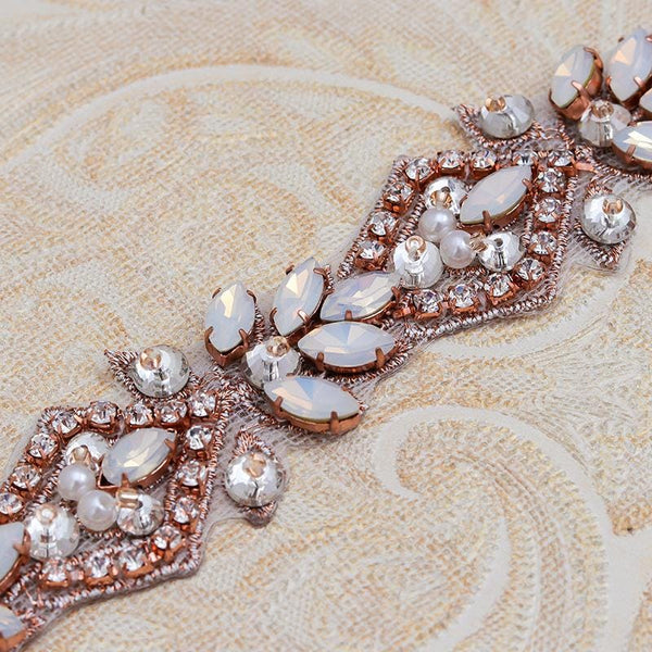 Sparkling Rhinestone Trim: Bridal Dress Crystal Banding