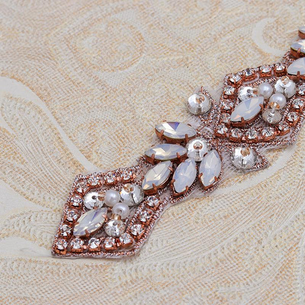 Sparkling Rhinestone Trim: Bridal Dress Crystal Banding