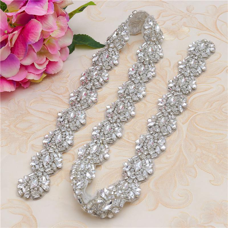 Rhinestone Bridal Dress Belt Trim: Elegant Wedding Accessory