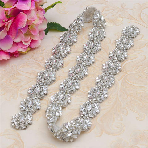 Rhinestone Bridal Dress Belt Trim: Elegant Wedding Accessory