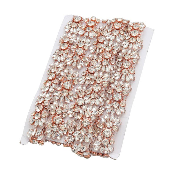 Sparkling Rhinestone Trim: Bridal Dress Crystal Banding