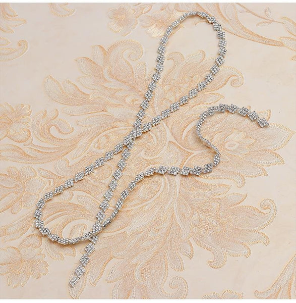 Sparkling Rhinestone Trim: Bridal Dress Crystal Banding