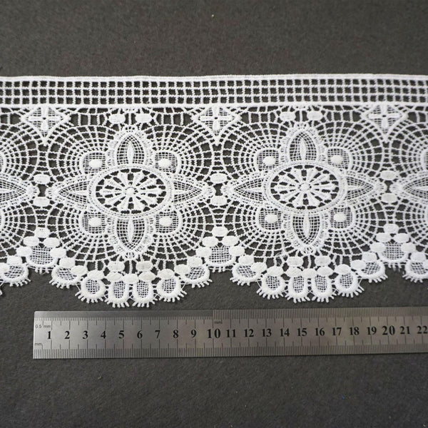 Off White Venice Lace Trim: Victorian Style, Bridal & Home Decor, 5 3/8 inches wide priced by the yard
