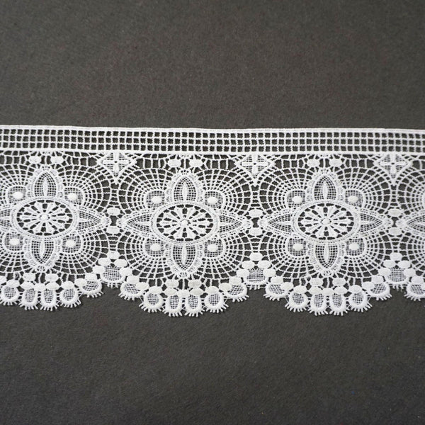 Off White Venice Lace Trim: Victorian Style, Bridal & Home Decor, 5 3/8 inches wide priced by the yard