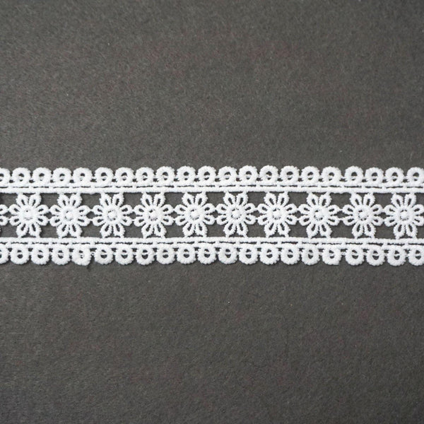 Off White Venice Lace Trim: Scalloped Bridal Guipure Lace - By The Yard