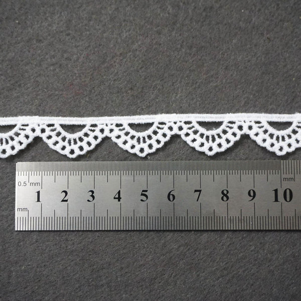 White Venice Lace Trim: Scalloped Edge, Sewing & DIY Craft