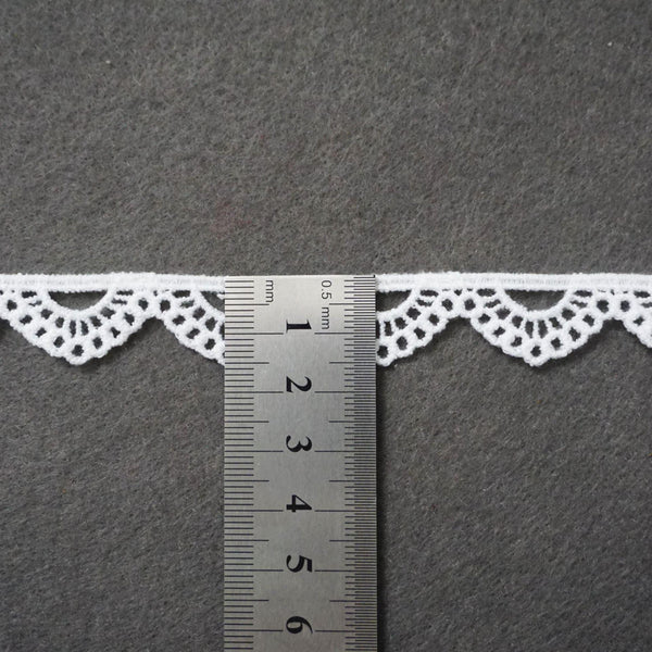 White Venice Lace Trim: Scalloped Edge, Sewing & DIY Craft