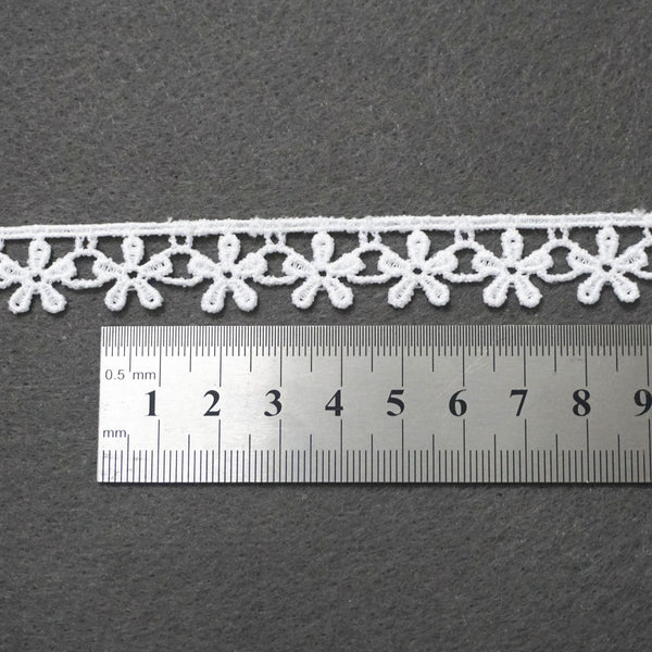 Off White Venice Lace Trim: Small Flower Sewing & Craft Embellishment