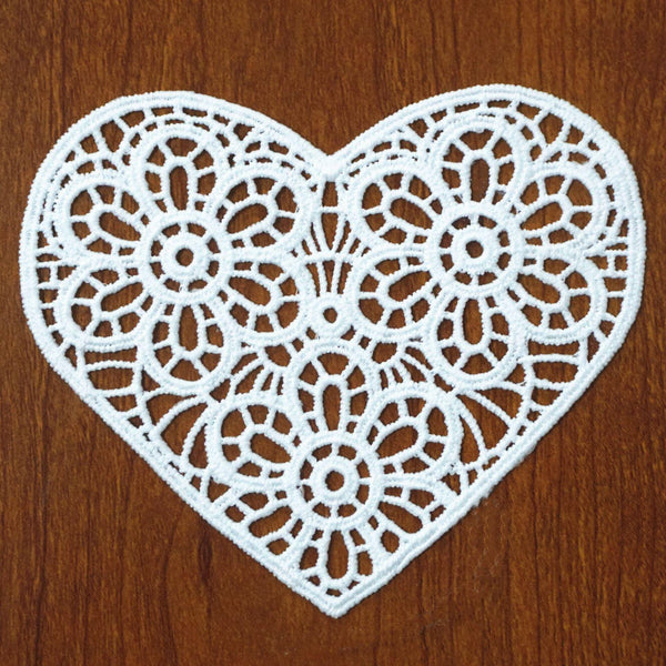 Off White Floral Venice Lace Applique - Guipure Lace