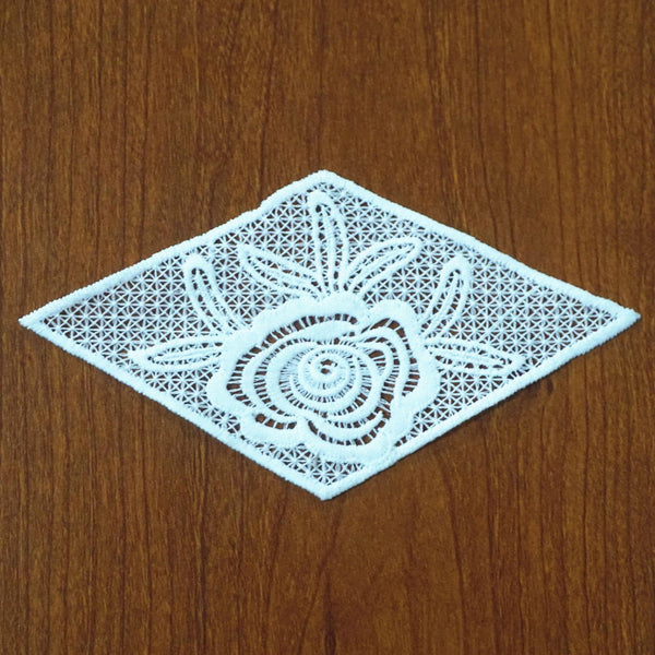 Lace Applique White Venice Floral Embroidered Patch for Sewing, Wedding Dress, DIY Crafting & Decoration