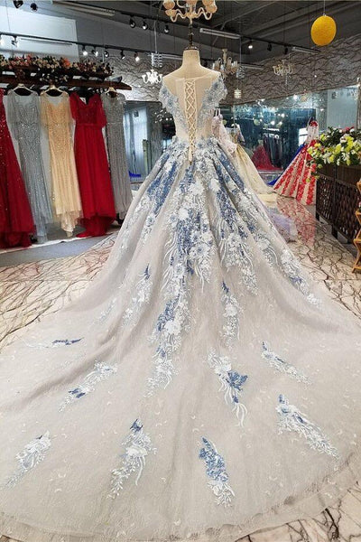 White Embroidered Bridal Lace Applique: Corded Wedding Gown Fabric