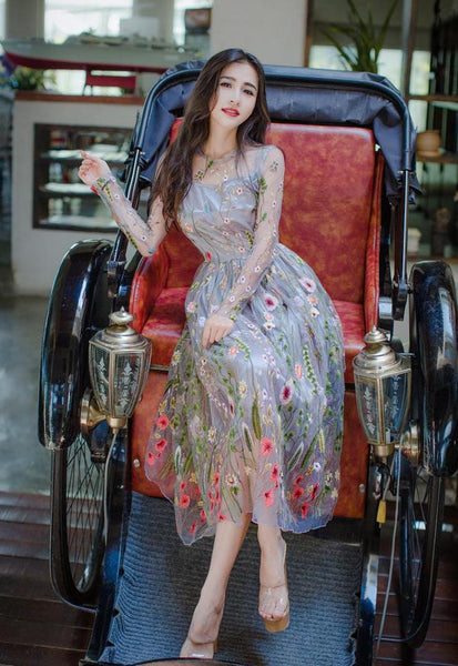 Floral Embroidered Bridal Lace Fabric - White Corded Lace for Wedding Gown