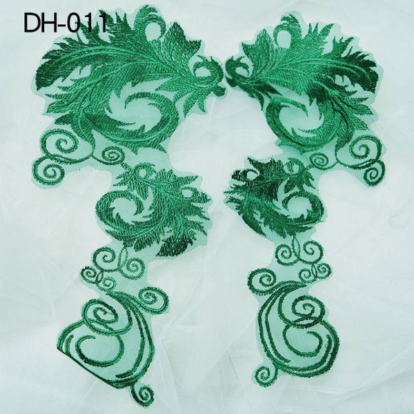 Floral Lace Bridal Applique: Elegant Dress Making Embellishment