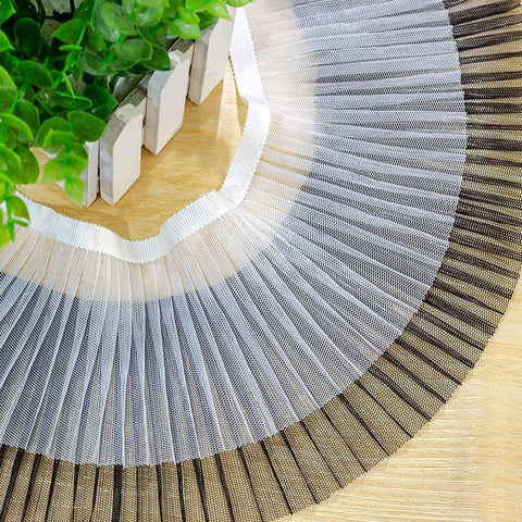 White Ruffle Tutu Trim: 1 Inch Wide, Non-Elastic DIY Decor