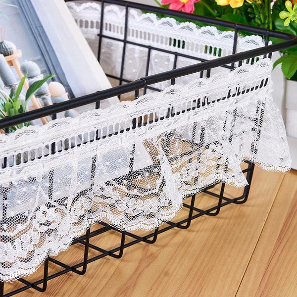 White Ruffle Tutu Trim: 1-Inch Wide, Non-Elastic DIY Sewing