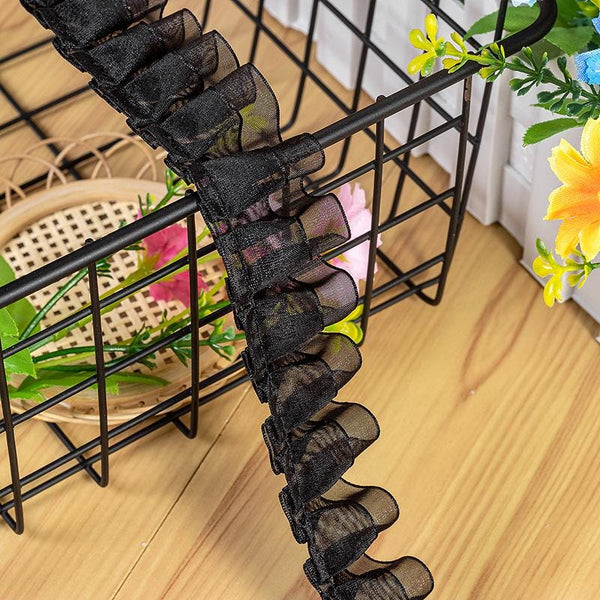 White Ruffle Tutu Trim: 1 Inch Wide, Non-Elastic DIY Decor