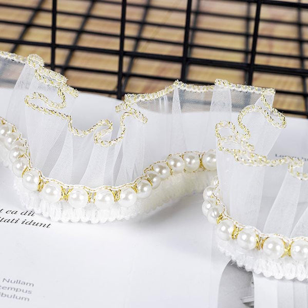 White Ruffle Tutu Trim: 1 Inch Wide, Non-Elastic DIY Decor