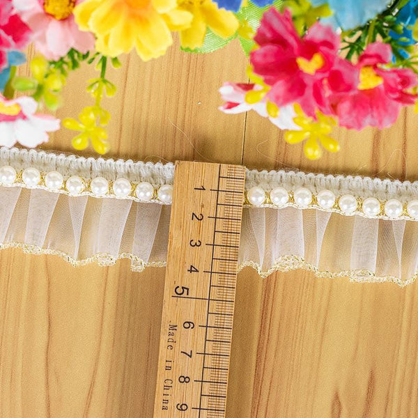 White Ruffle Tutu Trim: 1 Inch Wide, Non-Elastic DIY Decor