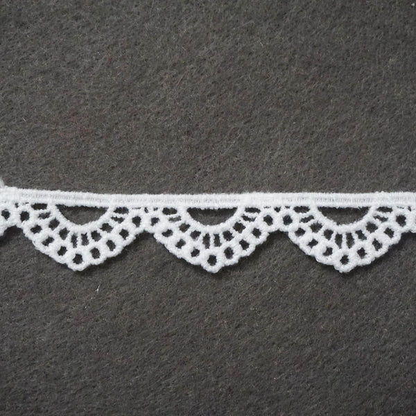 White Venice Lace Trim: Scalloped Edge, Sewing & DIY Craft