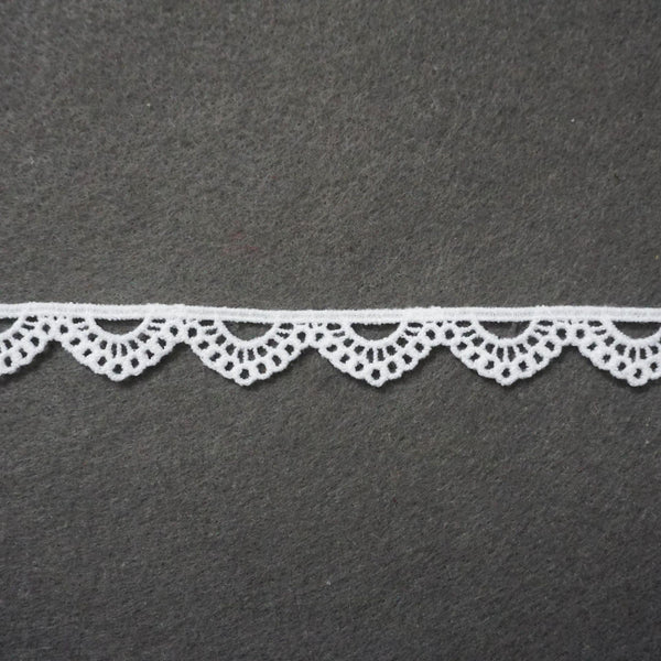 White Venice Lace Trim: Scalloped Edge, Sewing & DIY Craft