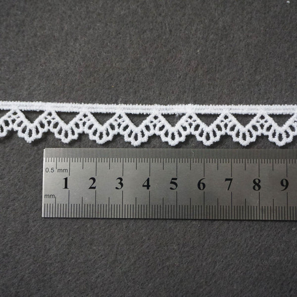 Off White Venice Lace Trim: Scalloped Edge, Sewing & Crafting