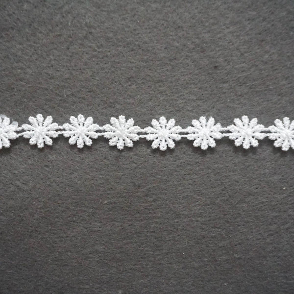 Off-White Venice Lace Trim: Floral Scalloped Guipure Bridal Lace - 1/2 inch