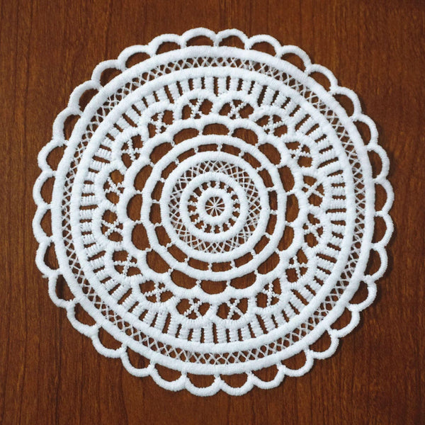 Off White Venice Lace Floral Applique - Guipure Lace