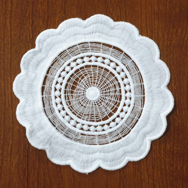 Off White Venice Lace Floral Applique - Guipure Lace