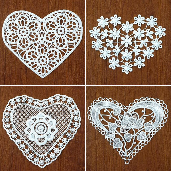 Off White Floral Venice Lace Applique - Guipure Lace