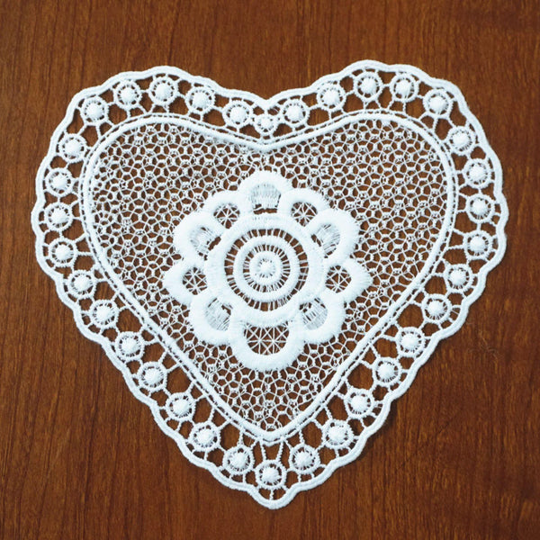 Off White Floral Venice Lace Applique - Guipure Lace