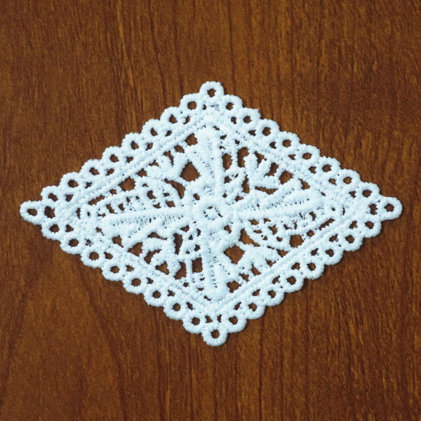 Lace Applique White Venice Floral Embroidered Patch for Sewing, Wedding Dress, DIY Crafting & Decoration