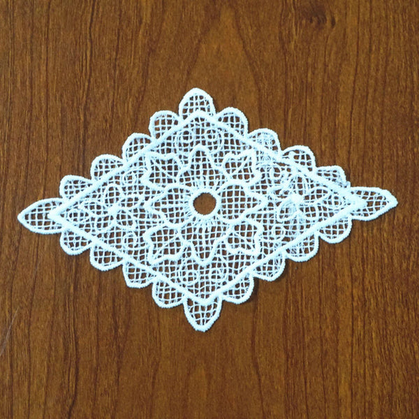 Lace Applique White Venice Floral Embroidered Patch for Sewing, Wedding Dress, DIY Crafting & Decoration